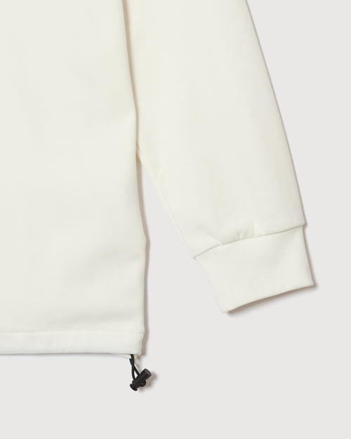 RAGLAN SLEEVE L/S MOCK NECK WHITE