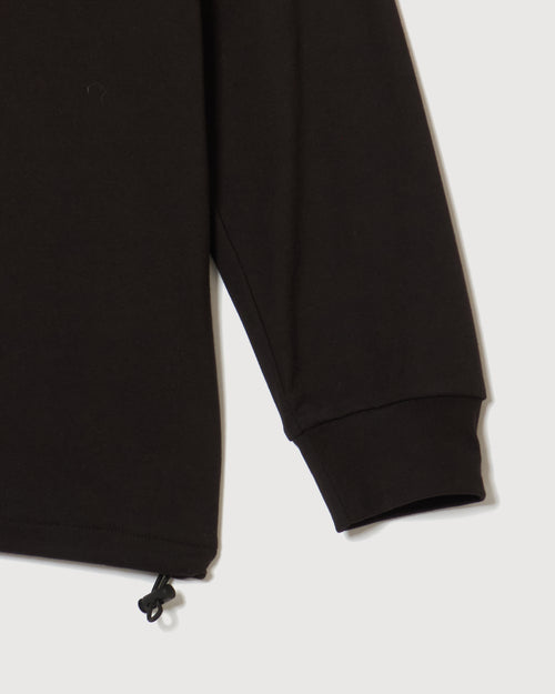 RAGLAN SLEEVE L/S MOCK NECK BLACK