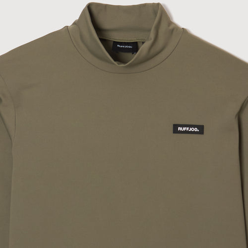 EXTRA WARM L/S MOCK NECK KHAKI