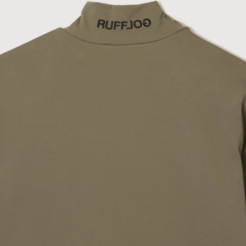 EXTRA WARM L/S MOCK NECK KHAKI