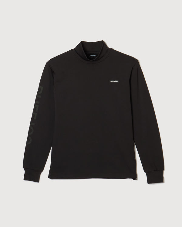 EXTRA WARM L/S MOCK NECK BLACK