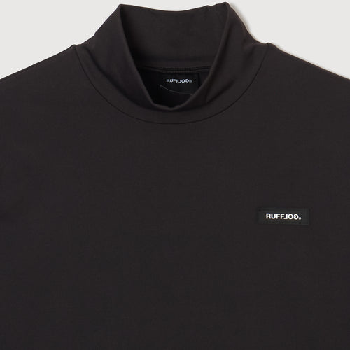 EXTRA WARM L/S MOCK NECK BLACK