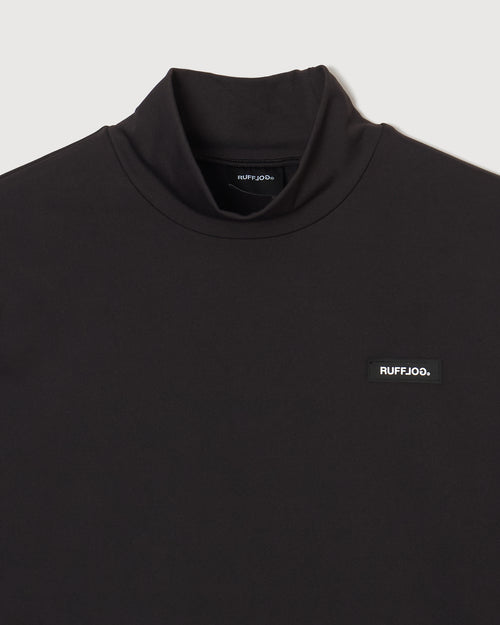 EXTRA WARM L/S MOCK NECK BLACK