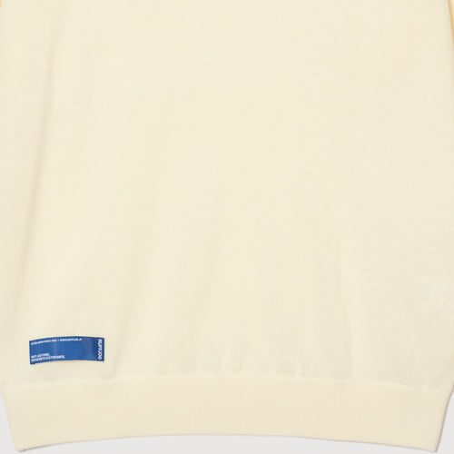 MOCK NECK L/S KNIT WHITE