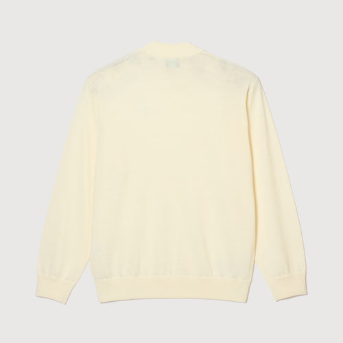 MOCK NECK L/S KNIT WHITE