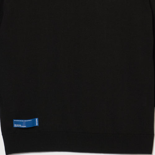 MOCK NECK L/S KNIT BLACK