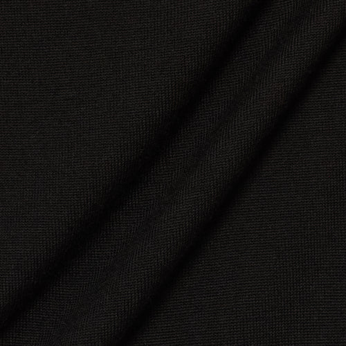 MOCK NECK L/S KNIT BLACK