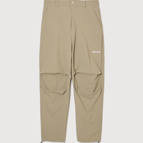 STRECH WARM WIDE SLACKS BEIGE