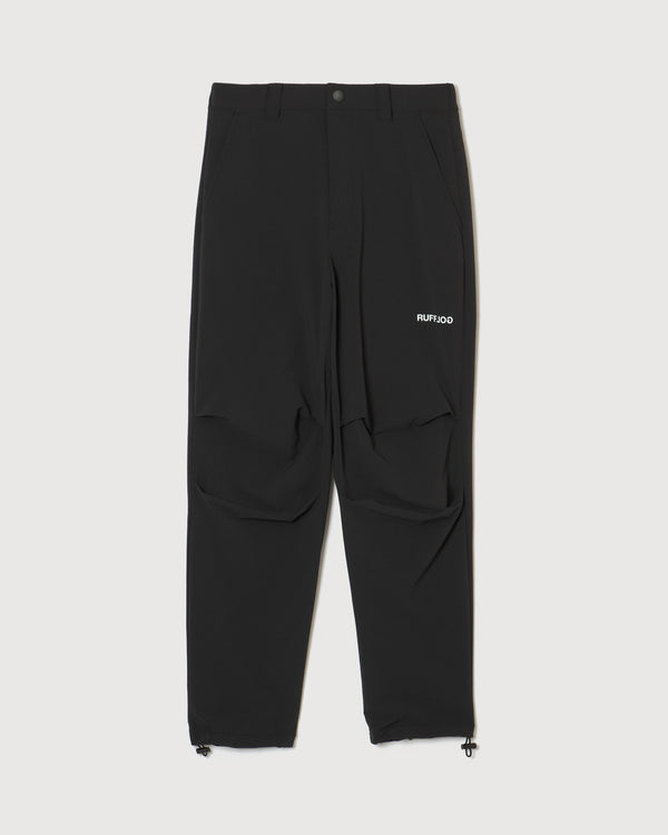 STRECH WARM WIDE SLACKS BLACK