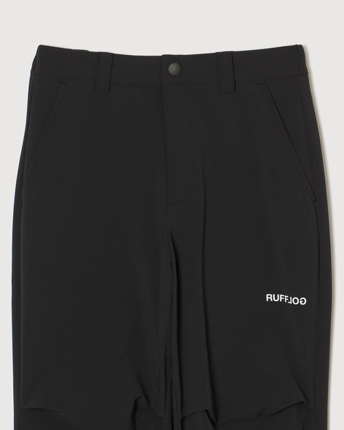 STRECH WARM WIDE SLACKS BLACK