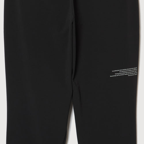 STRECH WARM WIDE SLACKS BLACK