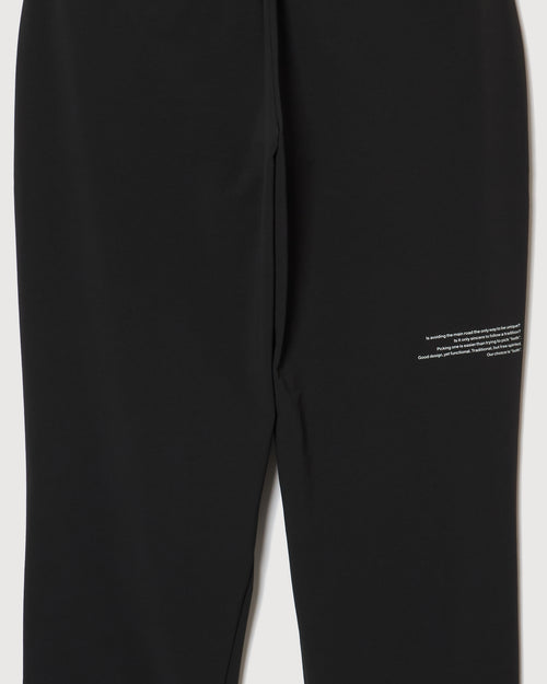 STRECH WARM WIDE SLACKS BLACK