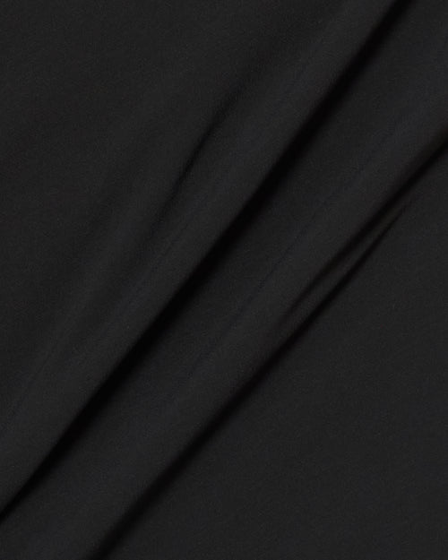 STRECH WARM WIDE SLACKS BLACK