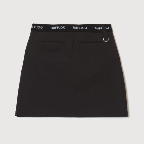 OUT POKET STRETCH SKIRT BLACK