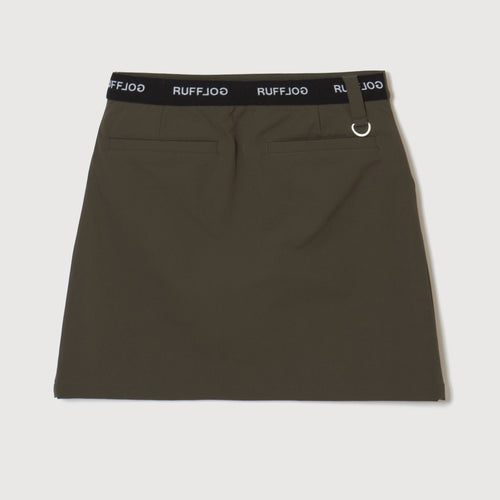 OUT POKET STRETCH SKIRT KHAKI