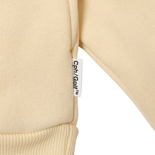 [WOMEN]#DIGNIFIED LOGO FLEECE PULLOVER L/S POLO CREAM