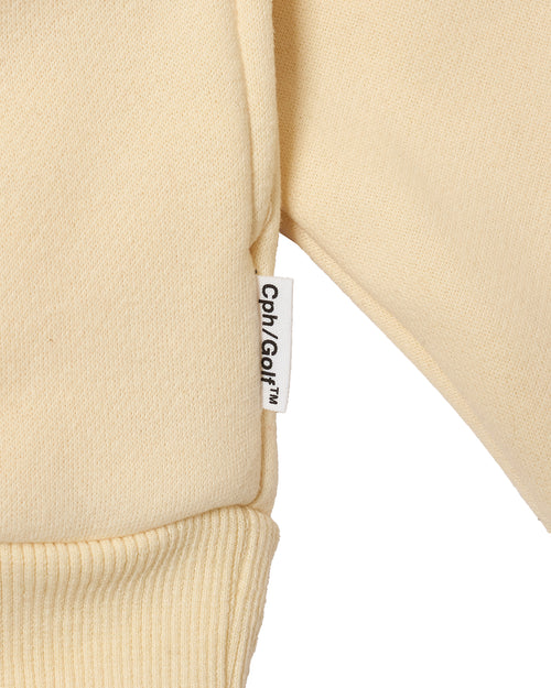 [WOMEN]#DIGNIFIED LOGO FLEECE PULLOVER L/S POLO CREAM