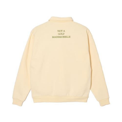 [WOMEN]#DIGNIFIED LOGO FLEECE PULLOVER L/S POLO CREAM