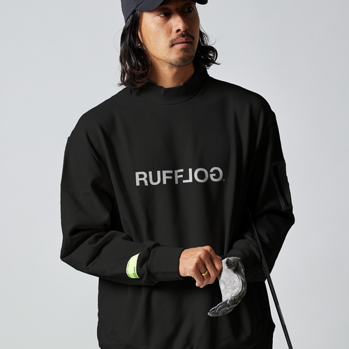 MOCK NECK SWEAT BLACK – RUFFLOG MOCK NECK SWEAT BLACK – RUFFLOG
