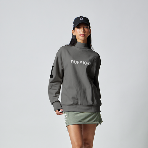 MOCK NECK SWEAT GRAY