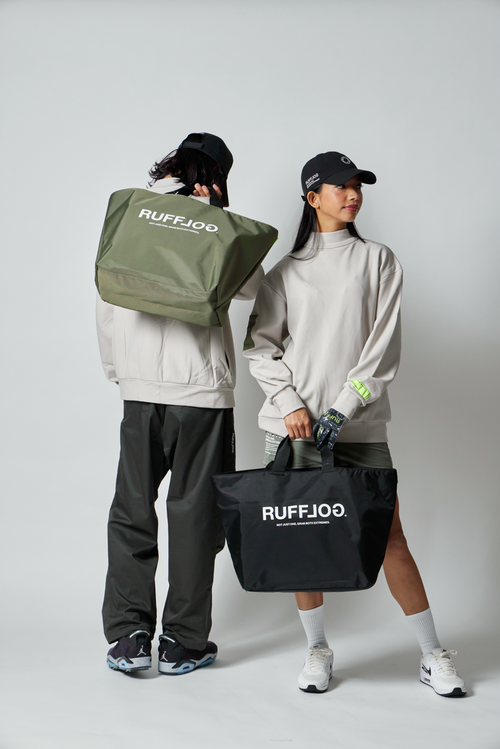 RUFFLOG ZIPPER TOTE BAG KHAKI