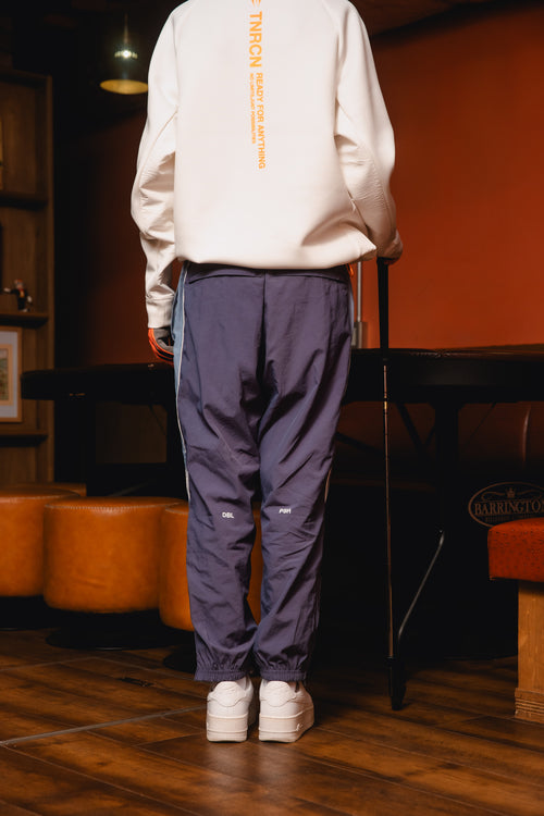 NYLON SET UP PANTS GRAY