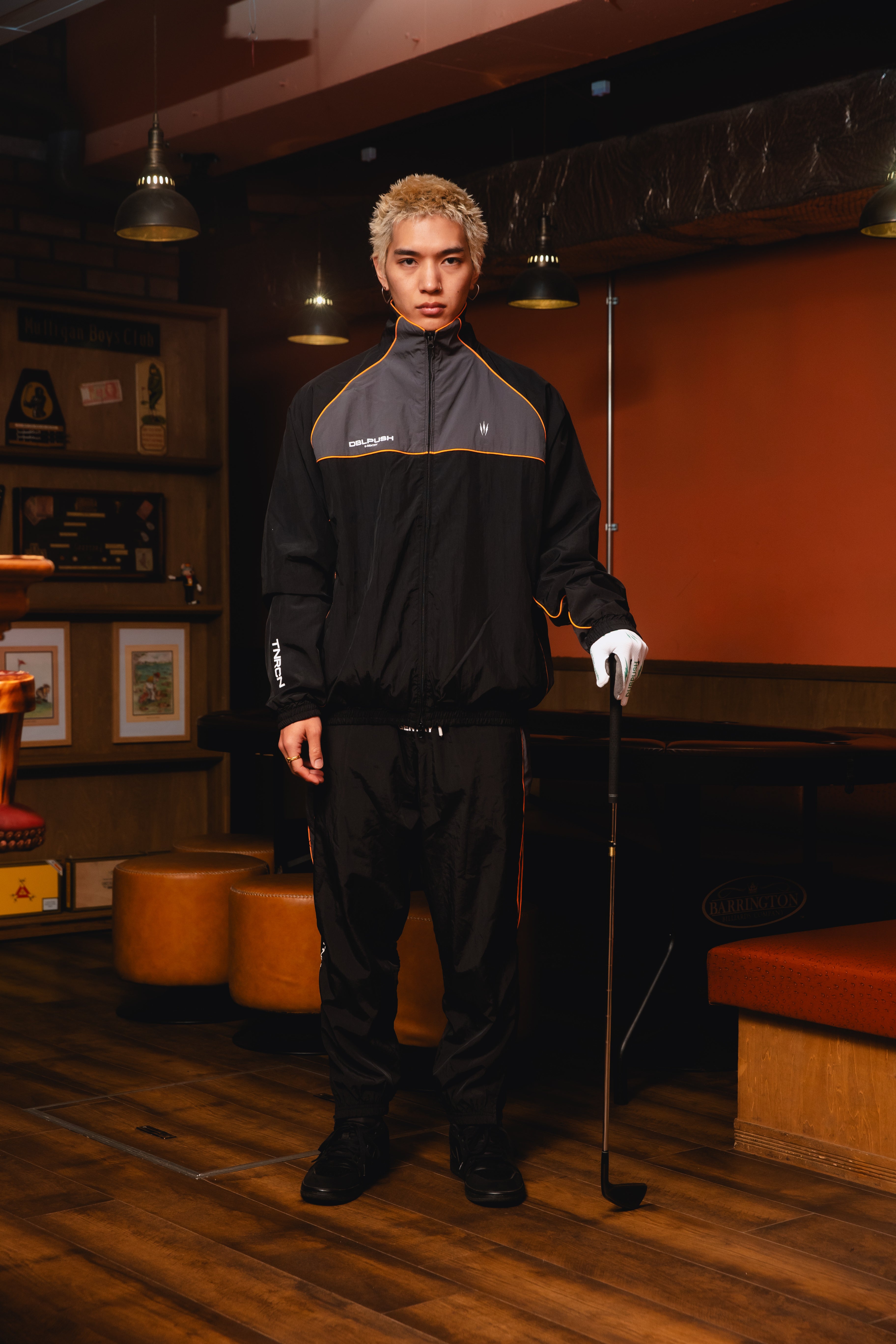 NYLON SET UP JACKET BLACK – RUFFLOG