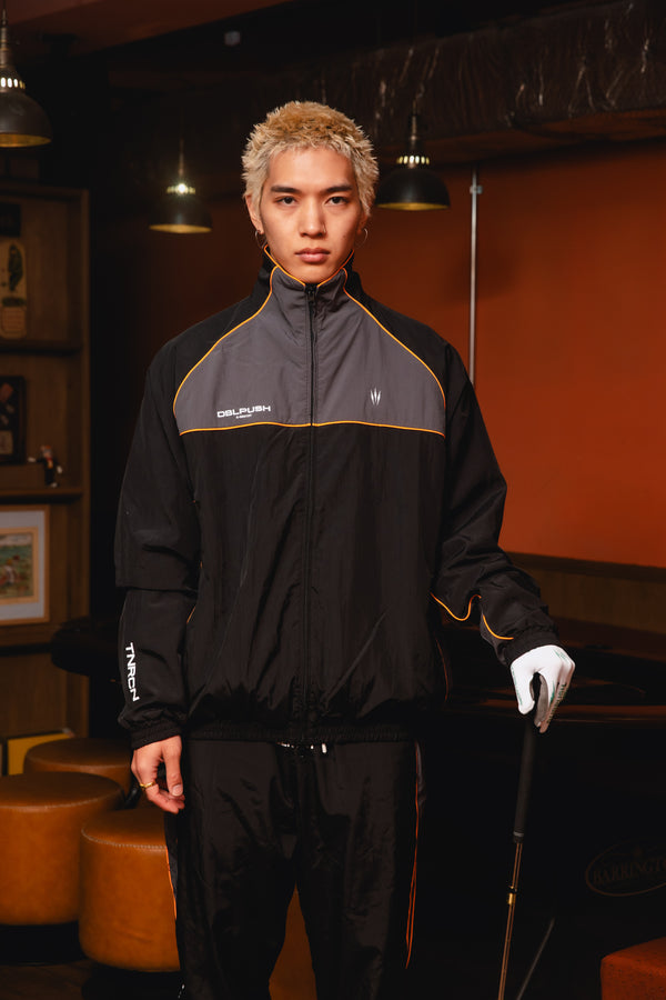 NYLON SET UP JACKET BLACK