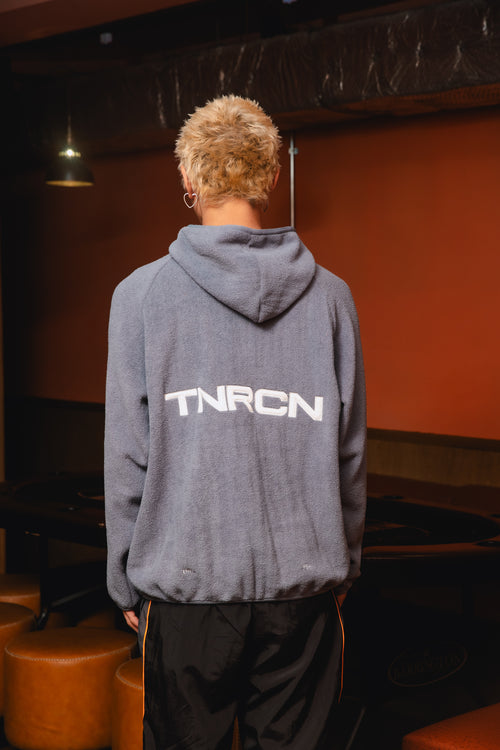 FLEECE PULLOVER HOODIE GRAY