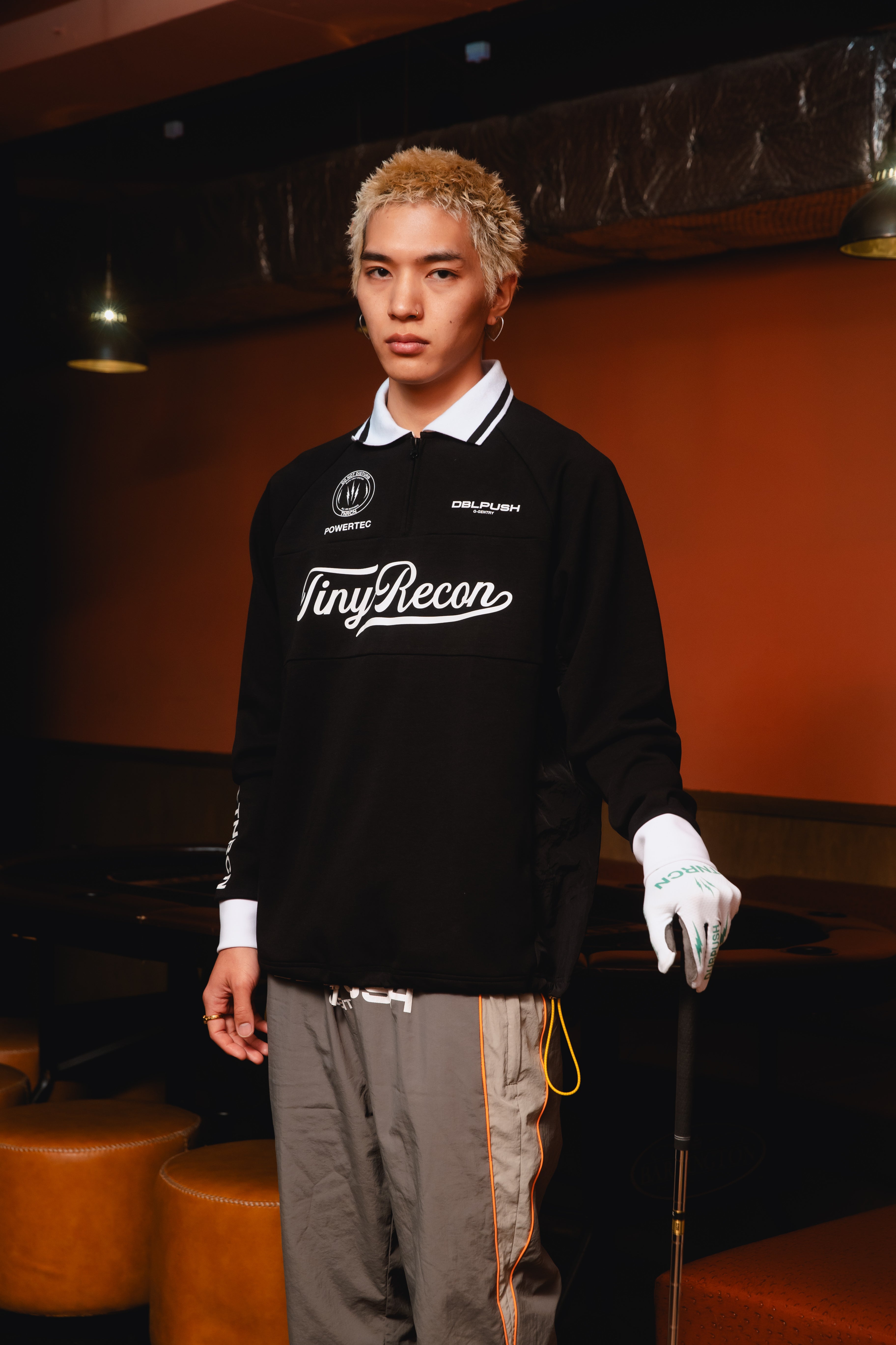 新作　RUFFLOG TNRCN HALF-ZIP TEE ラフロッグ　サイズM HALF ZIP POLO L/S TEE BLACK – RUFFLOG
