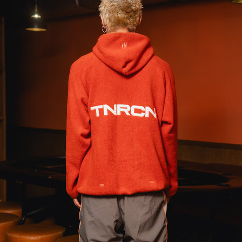 FLEECE PULLOVER HOODIE ORANGE