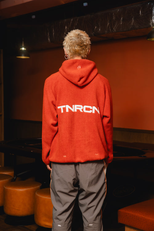 FLEECE PULLOVER HOODIE ORANGE