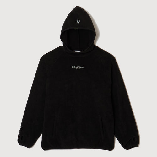 FLEECE PULLOVER HOODIE BLACK