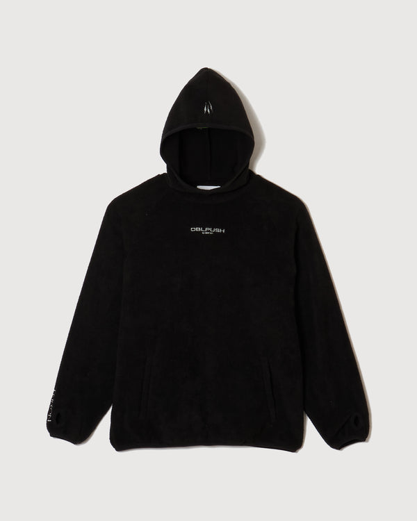 FLEECE PULLOVER HOODIE BLACK