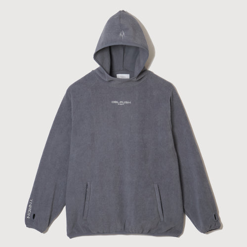 FLEECE PULLOVER HOODIE GRAY