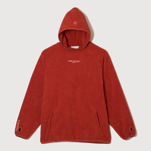 FLEECE PULLOVER HOODIE ORANGE