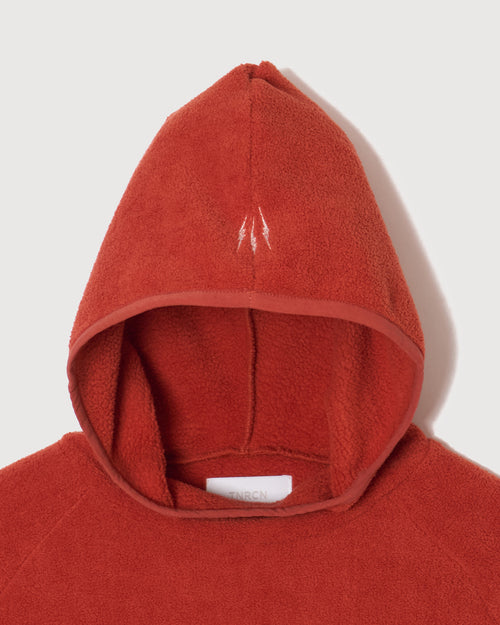 FLEECE PULLOVER HOODIE ORANGE