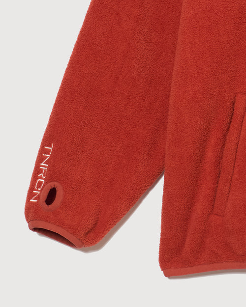 FLEECE PULLOVER HOODIE ORANGE