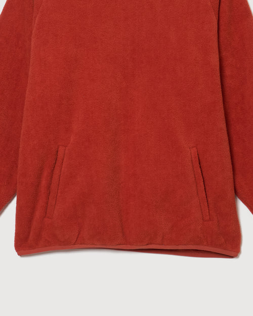 FLEECE PULLOVER HOODIE ORANGE