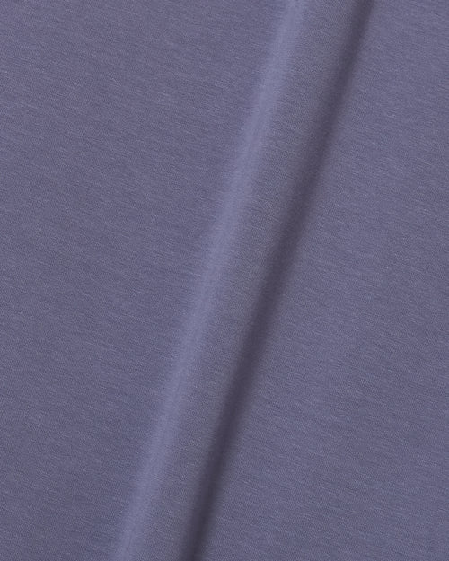 HALF ZIP POLO L/S TEE GRAY