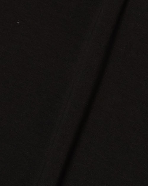 HALF ZIP POLO L/S TEE BLACK