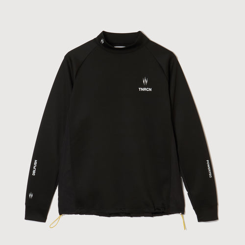 MOCK NECK L/S TEE BLACK