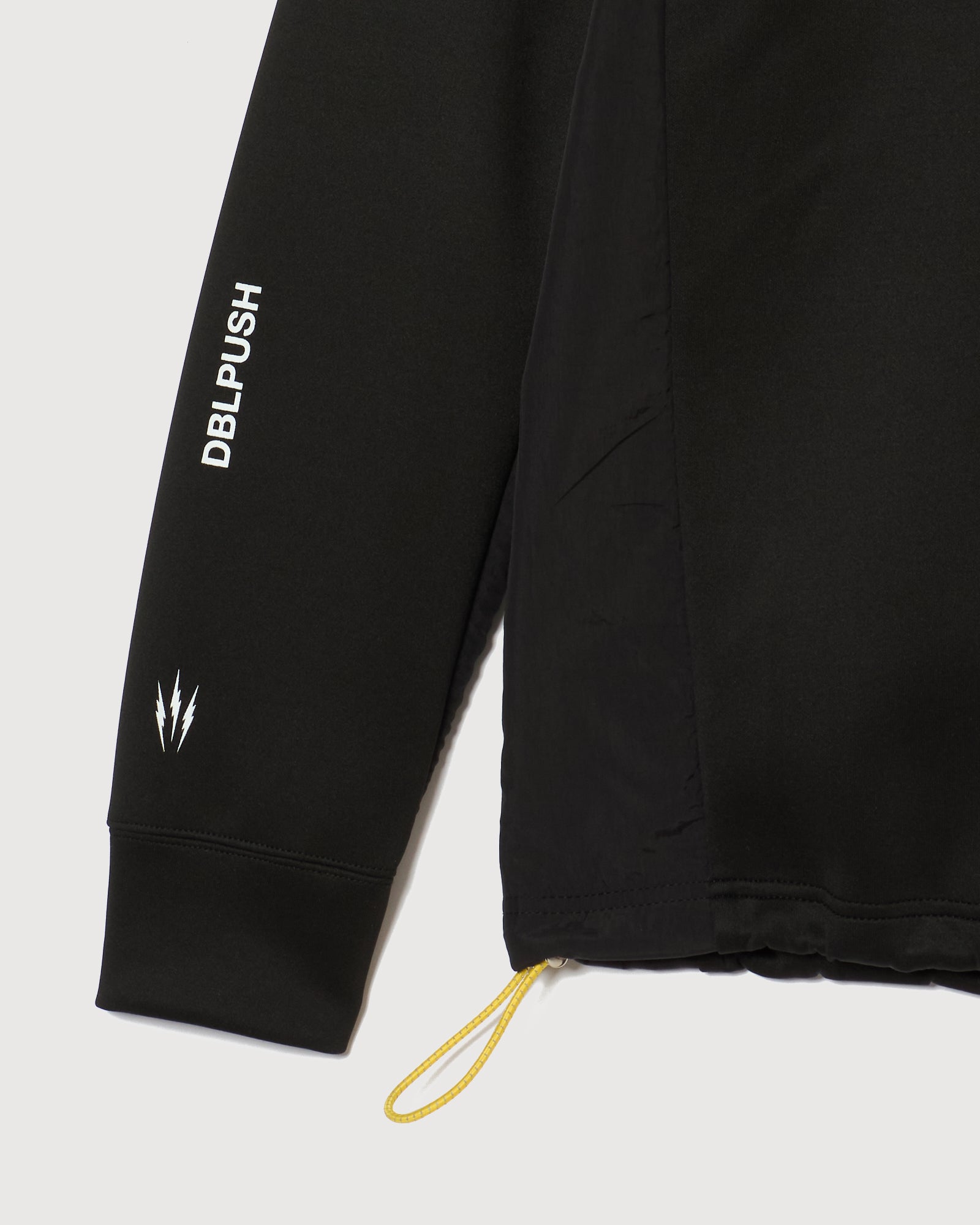 MOCK NECK L/S TEE BLACK – RUFFLOG