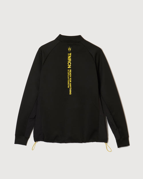 MOCK NECK L/S TEE BLACK