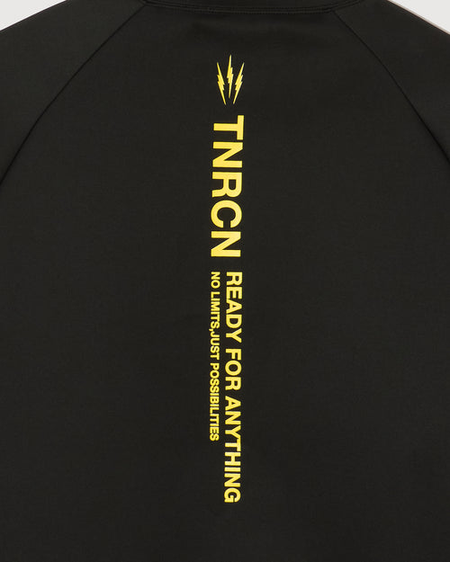 MOCK NECK L/S TEE BLACK