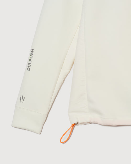 MOCK NECK L/S TEE WHITE