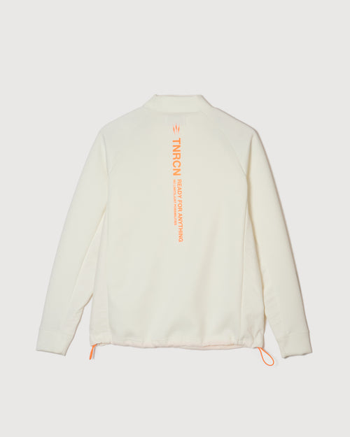 MOCK NECK L/S TEE WHITE