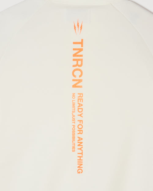 MOCK NECK L/S TEE WHITE