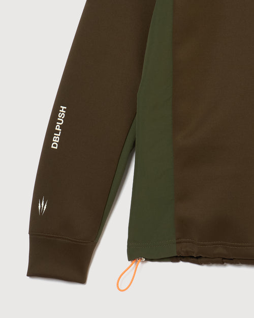 MOCK NECK L/S TEE KHAKI