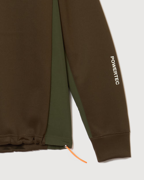 MOCK NECK L/S TEE KHAKI